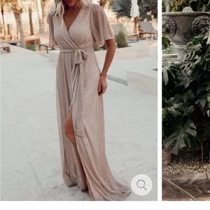 Grace Champagne Sparkle Gown By Baltic Born